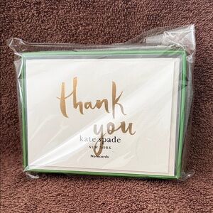 Kate Spade Gold Script Thank You Cards